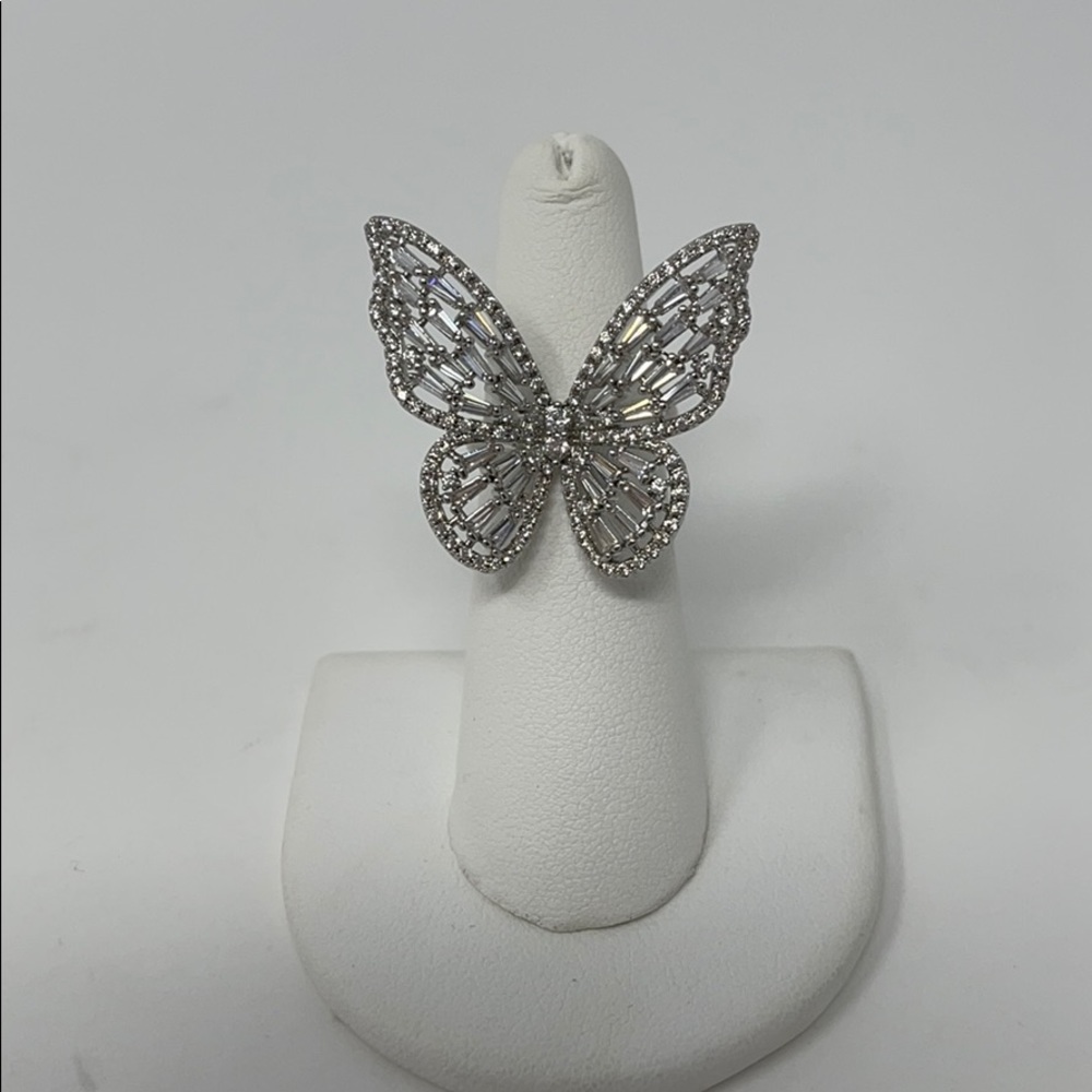 CZ Butterfly Ring - Picture 6 of 9